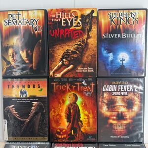 Horror DVD Lot (6) | Stephen King, Unrated | Pet Sematary 2, Tremors, Trick ’r T